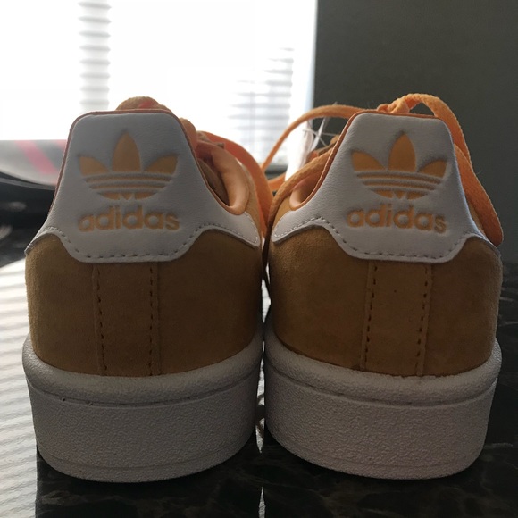 chalk orange adidas campus shoes